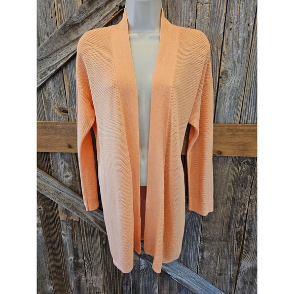 Chico's Sweaters - Chicos size 1 (medium) linen blend open cardigan layering ^^
